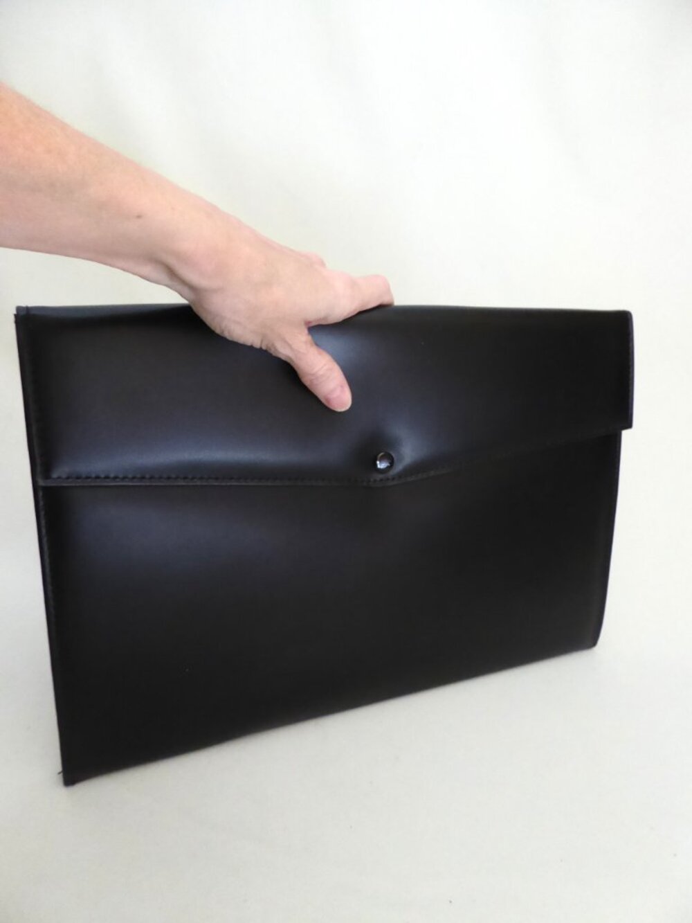 VINTAGE FAUX LEATHER DOCUMENT ENVELOPE FOLDER FILE ORGANIZER BUSINESS CASE